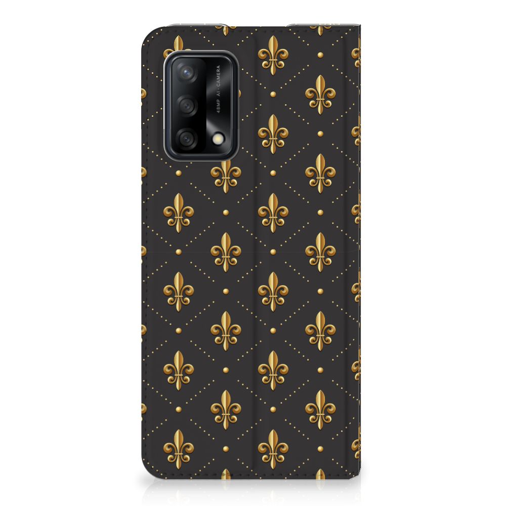 OPPO A74 4G Hoesje met Magneet Franse Lelie - B2C Telecom