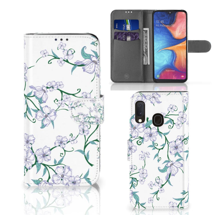 Samsung Galaxy A20e Uniek Hoesje Blossom White