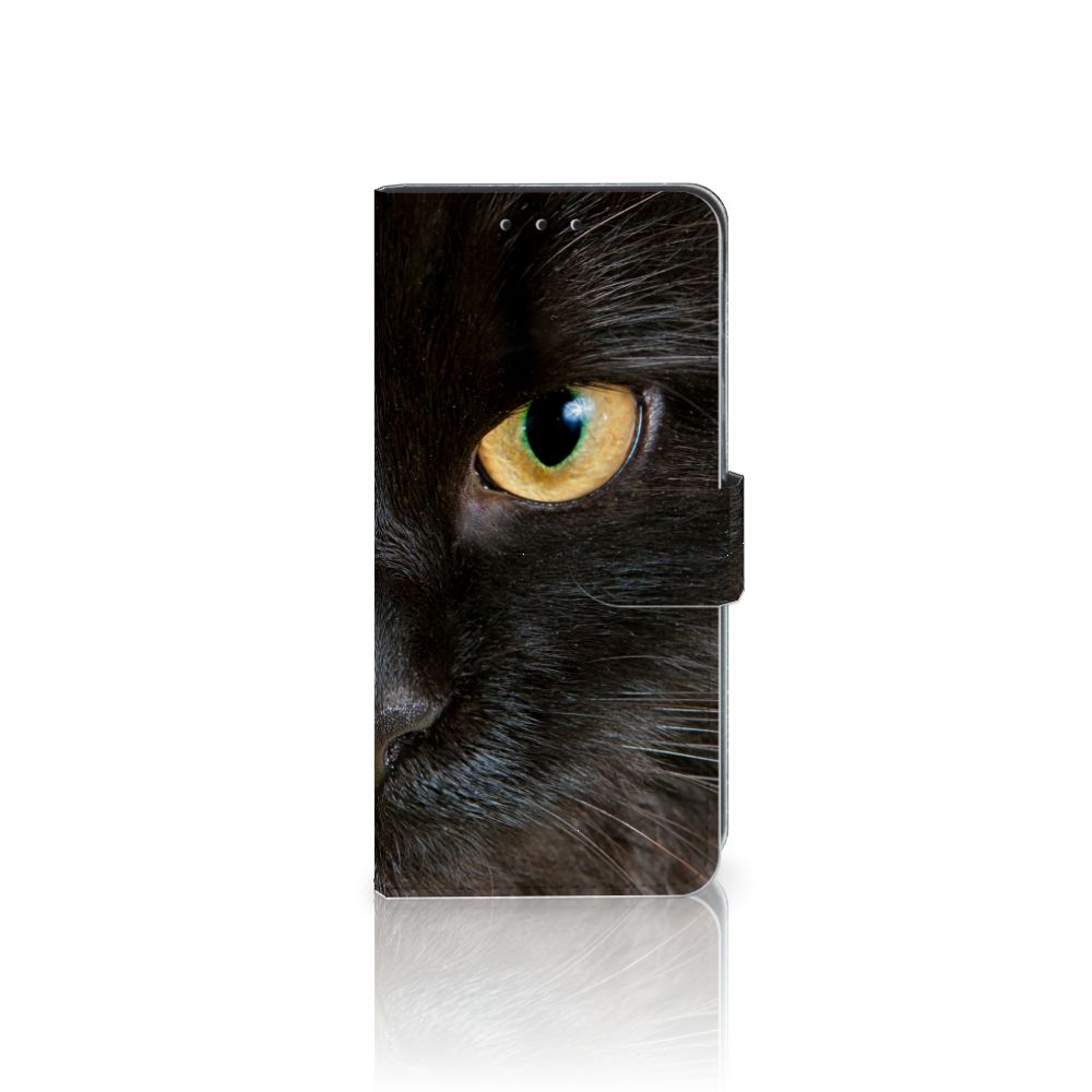 Xiaomi Redmi 8A Telefoonhoesje met Pasjes Zwarte Kat