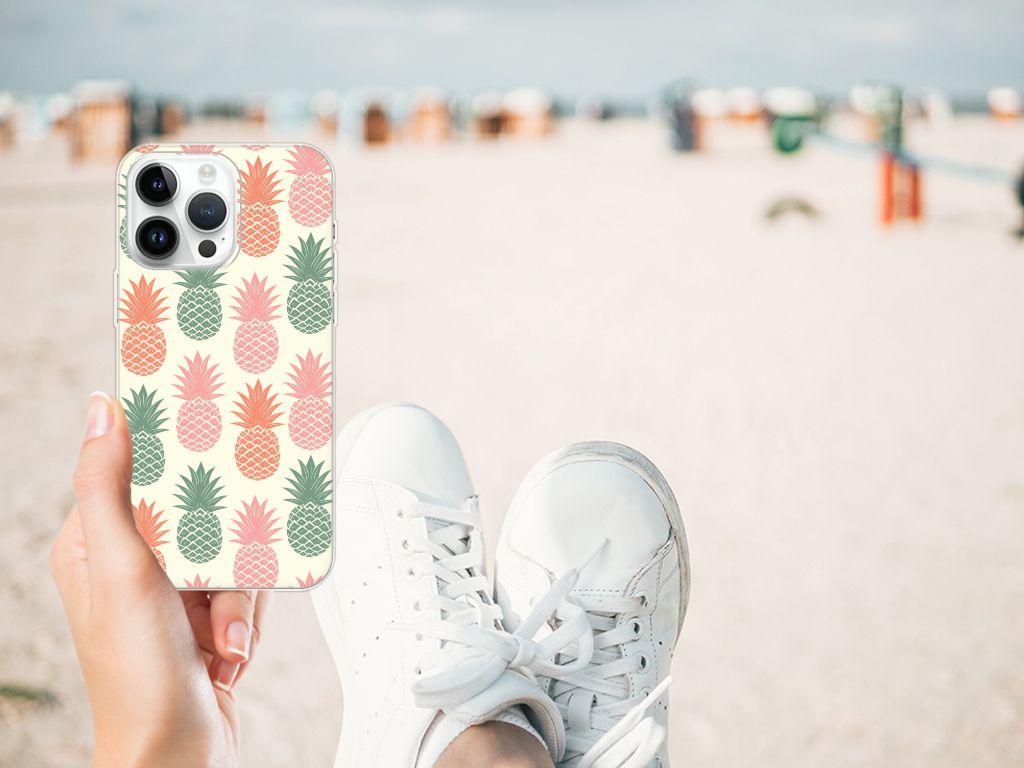 iPhone 14 Pro Max Siliconen Case Ananas B2C Telecom