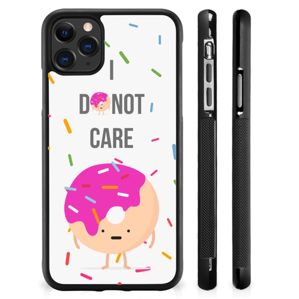 Apple iPhone 11 Pro Max Silicone Case Donut Roze B2C Telecom