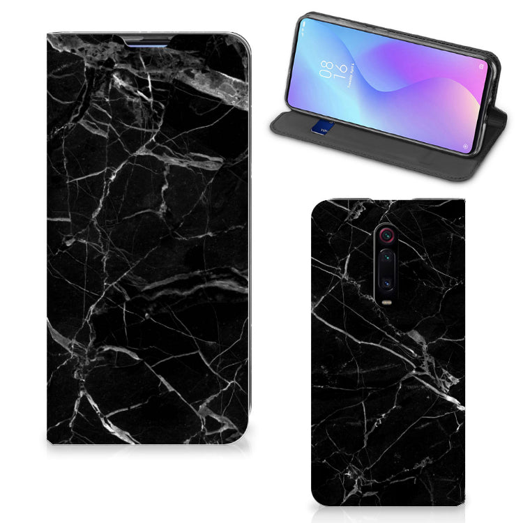 Xiaomi Mi 9T Pro Standcase Marmer Zwart - Origineel Cadeau Vader