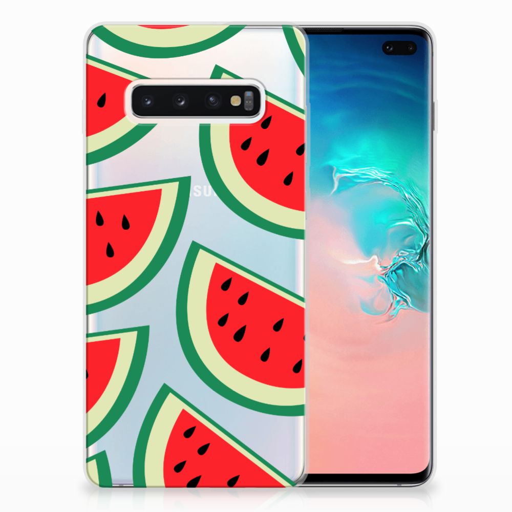 Samsung Galaxy S10 Plus Siliconen Case Watermelons