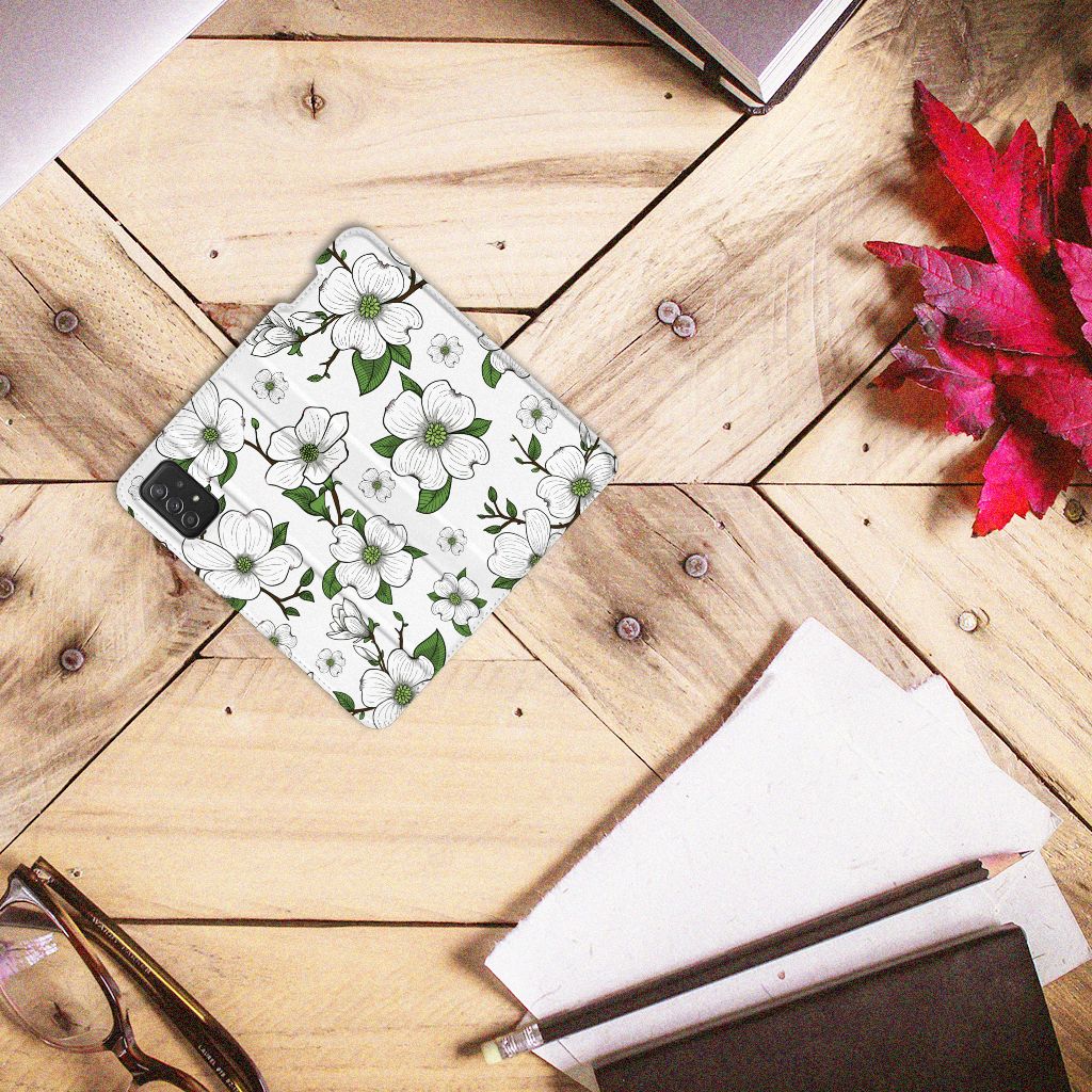 Samsung Galaxy A03s Smart Cover Dogwood Flowers - B2C Telecom