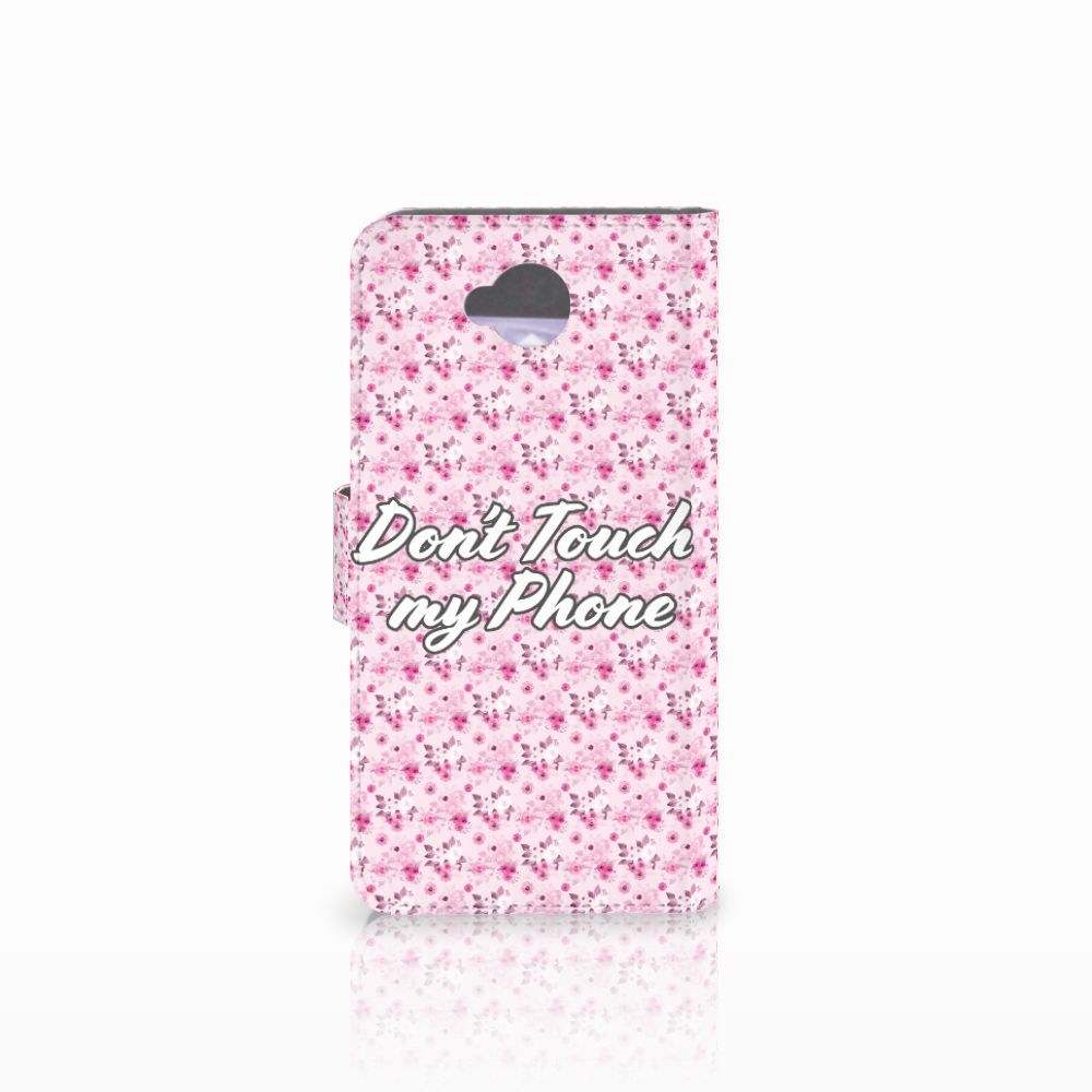Microsoft Lumia 650 Portemonnee Hoesje Flowers Pink DTMP