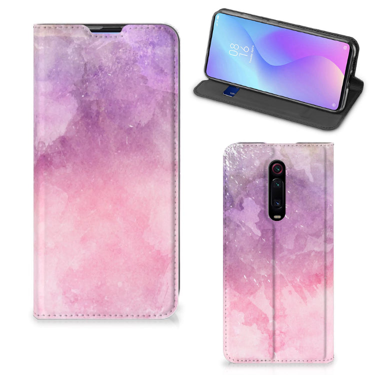 Bookcase Xiaomi Mi 9T Pro Pink Purple Paint