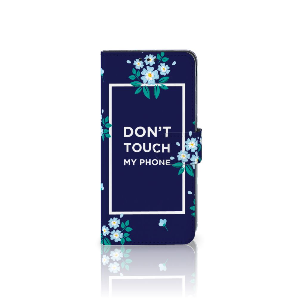 Samsung Galaxy M31 Portemonnee Hoesje Flowers Blue DTMP