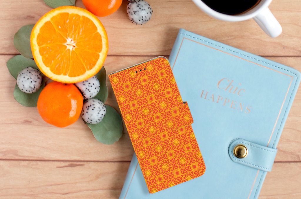 Samsung Galaxy J6 2018 Telefoon Hoesje Batik Oranje