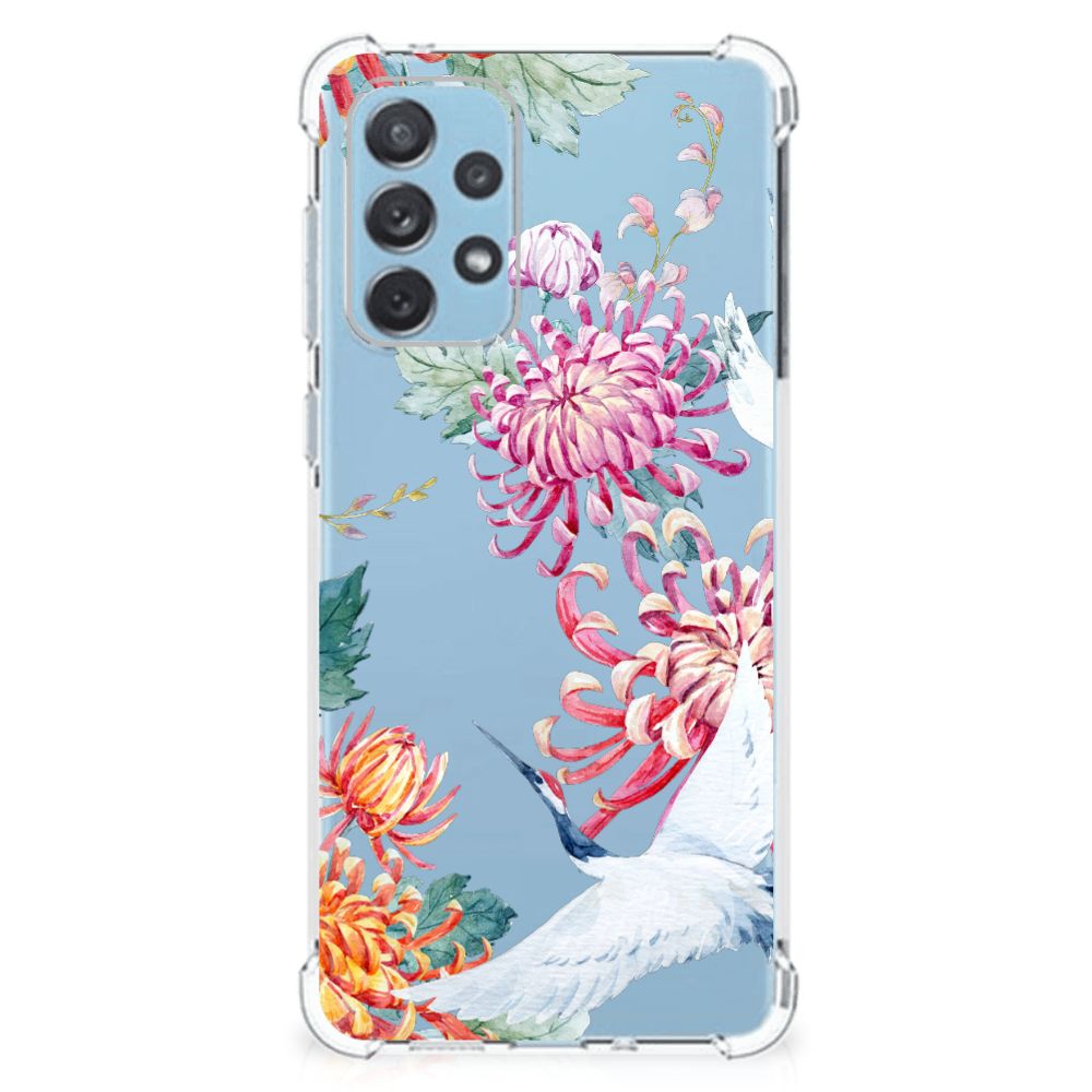 Samsung Galaxy A73 Case Anti-shock Bird Flowers B2C Telecom