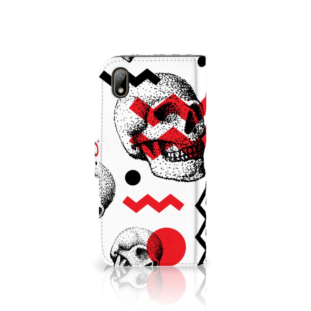 Telefoonhoesje met Naam Huawei Y5 (2019) Skull Red