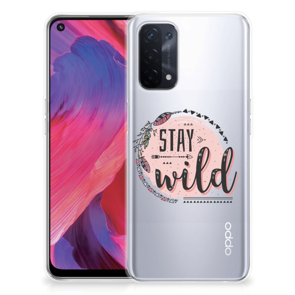 OPPO A93 5G Telefoonhoesje met Naam Boho Stay Wild