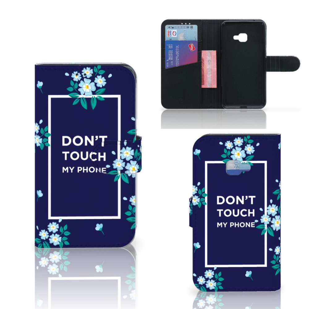 Samsung Galaxy Xcover 4 | Xcover 4s Portemonnee Hoesje Flowers Blue DTMP
