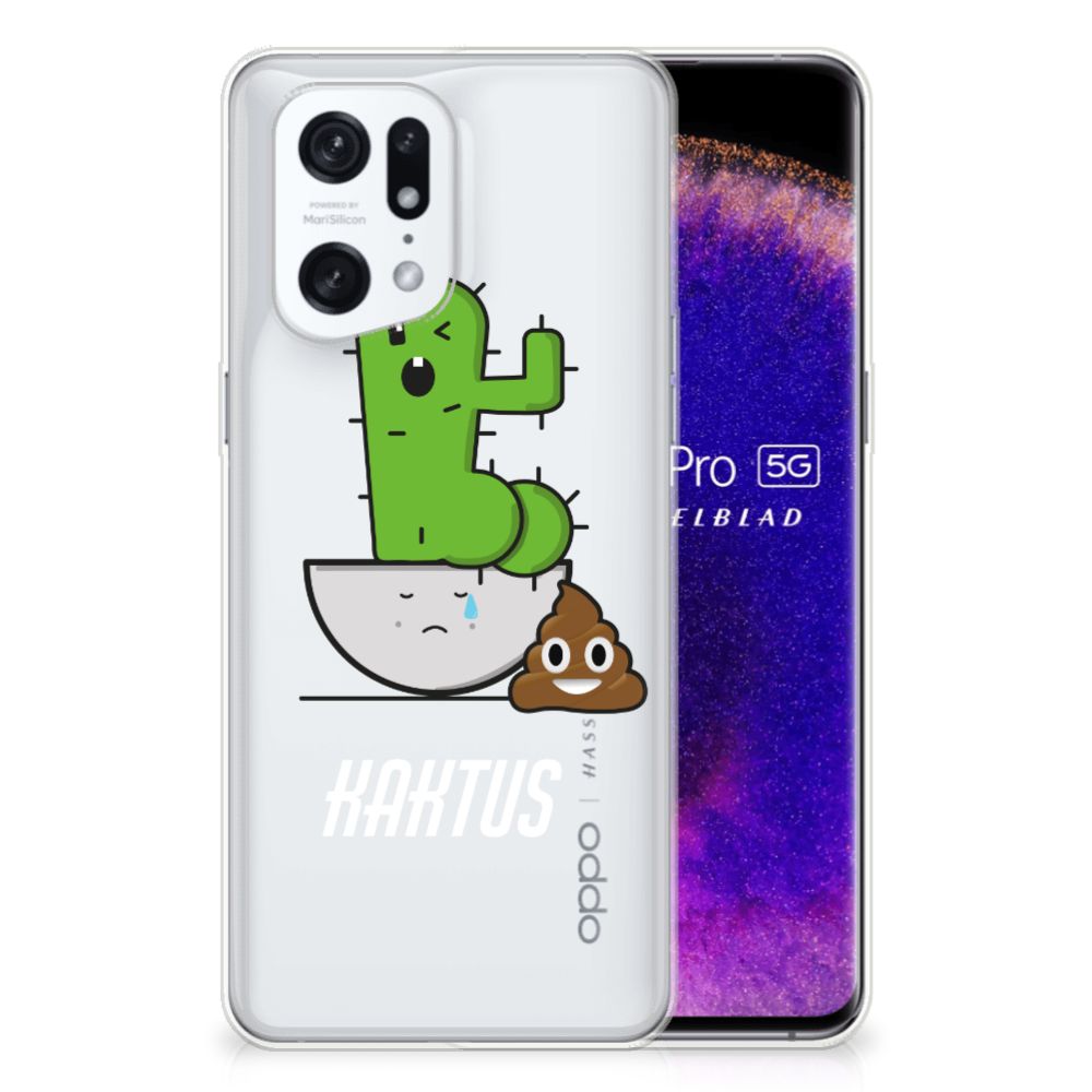 OPPO Find X5 Pro Telefoonhoesje met Naam Cactus Poo B2C Telecom