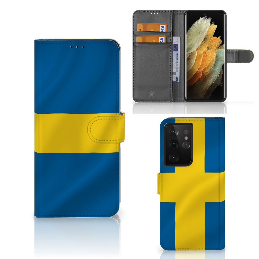 Samsung Galaxy S21 Ultra Bookstyle Case Zweden