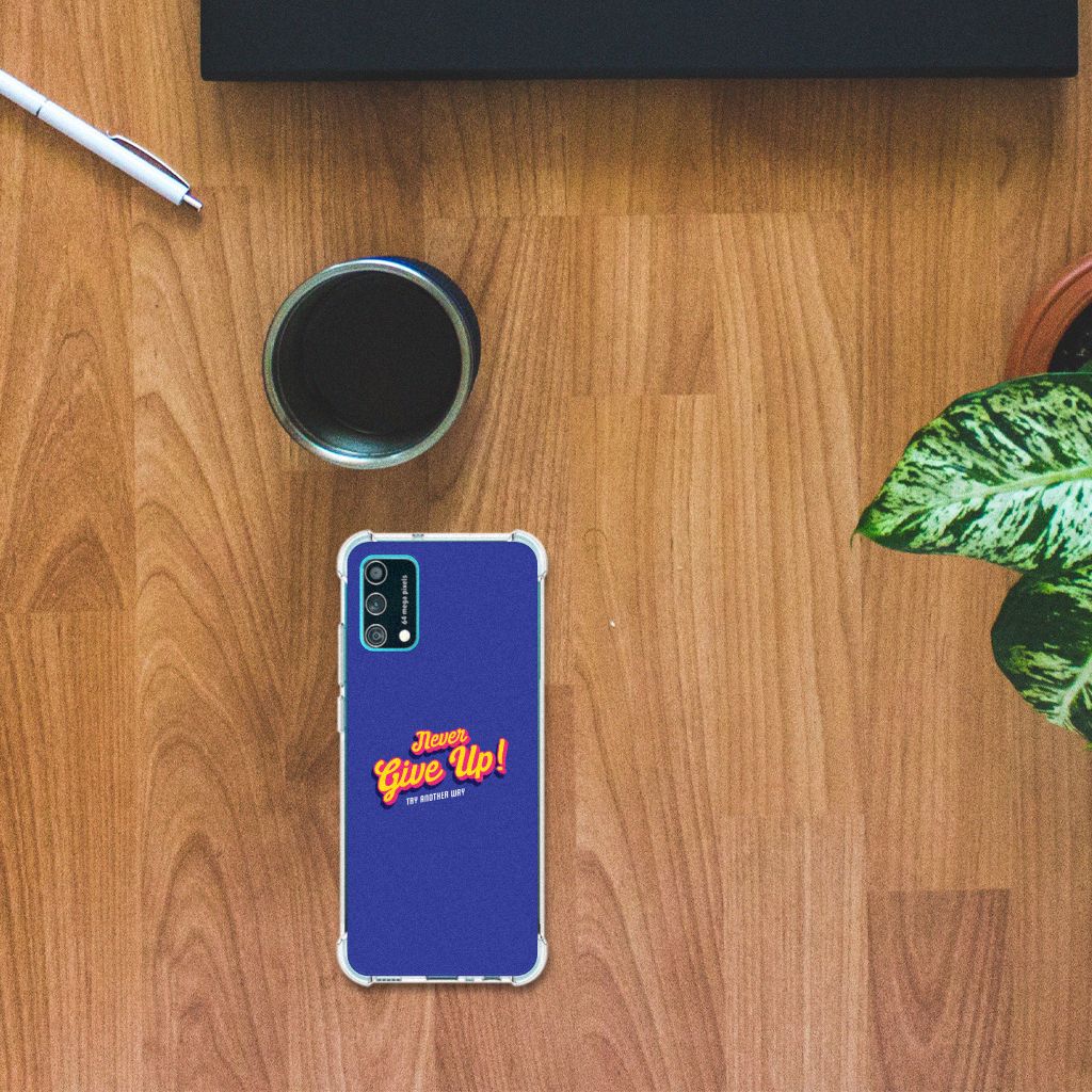 Samsung Galaxy M02s | A02s Telefoonhoesje met tekst Never Give Up B2C Telecom