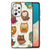 Samsung Galaxy A73 Dierenprint Telefoonhoesje Vrolijke Uilen B2C Telecom