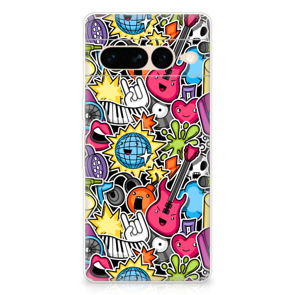 Google Pixel 7 Pro Silicone Back Cover Punk Rock