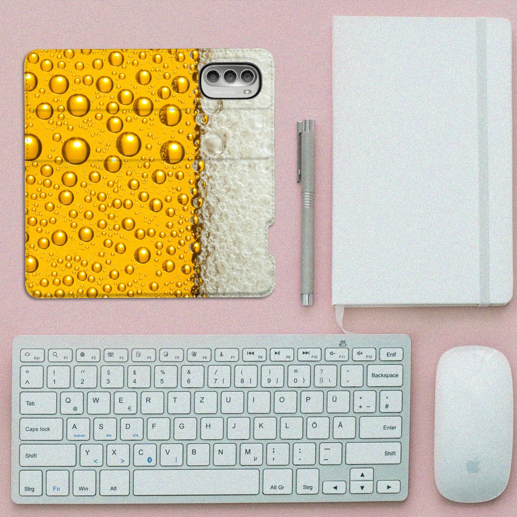 Motorola Moto G51 5G Flip Style Cover Bier - B2C Telecom