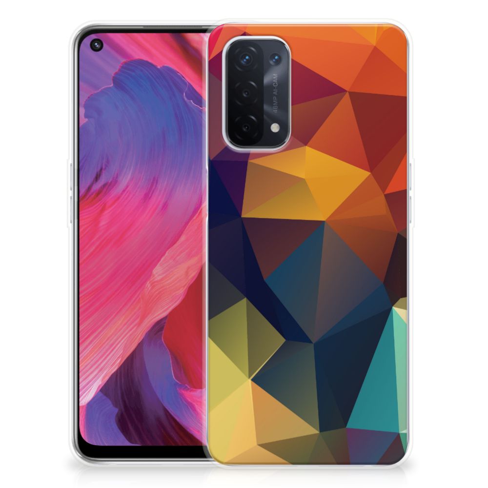 OPPO A93 5G TPU Hoesje Polygon Color