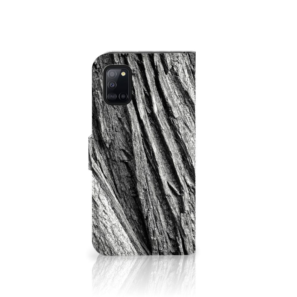Book Style Case Samsung Galaxy A31 Boomschors Grijs