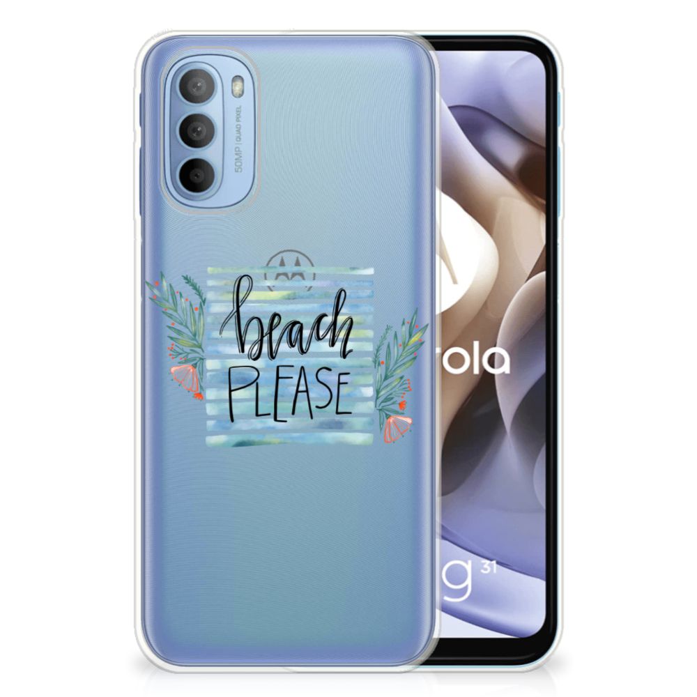 Motorola Moto G31 | G41 Telefoonhoesje met Naam Boho Beach B2C Telecom