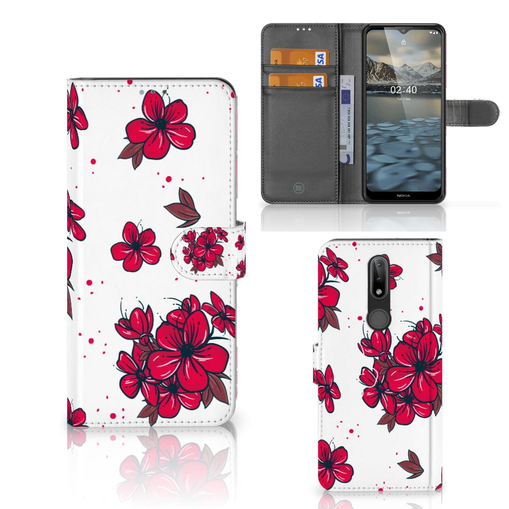 Nokia 2.4 Hoesje Blossom Red