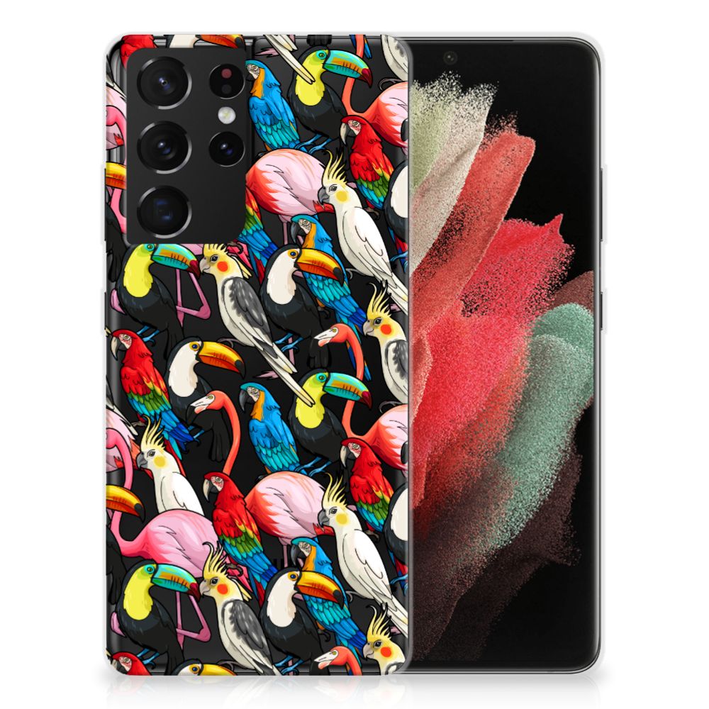 Samsung Galaxy S21 Ultra TPU Hoesje Birds B2C Telecom