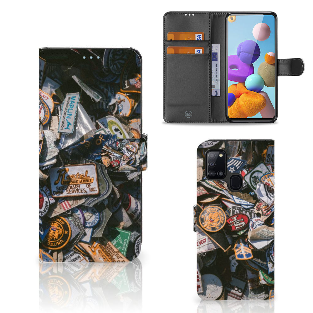 Samsung Galaxy A21s Telefoonhoesje met foto Badges