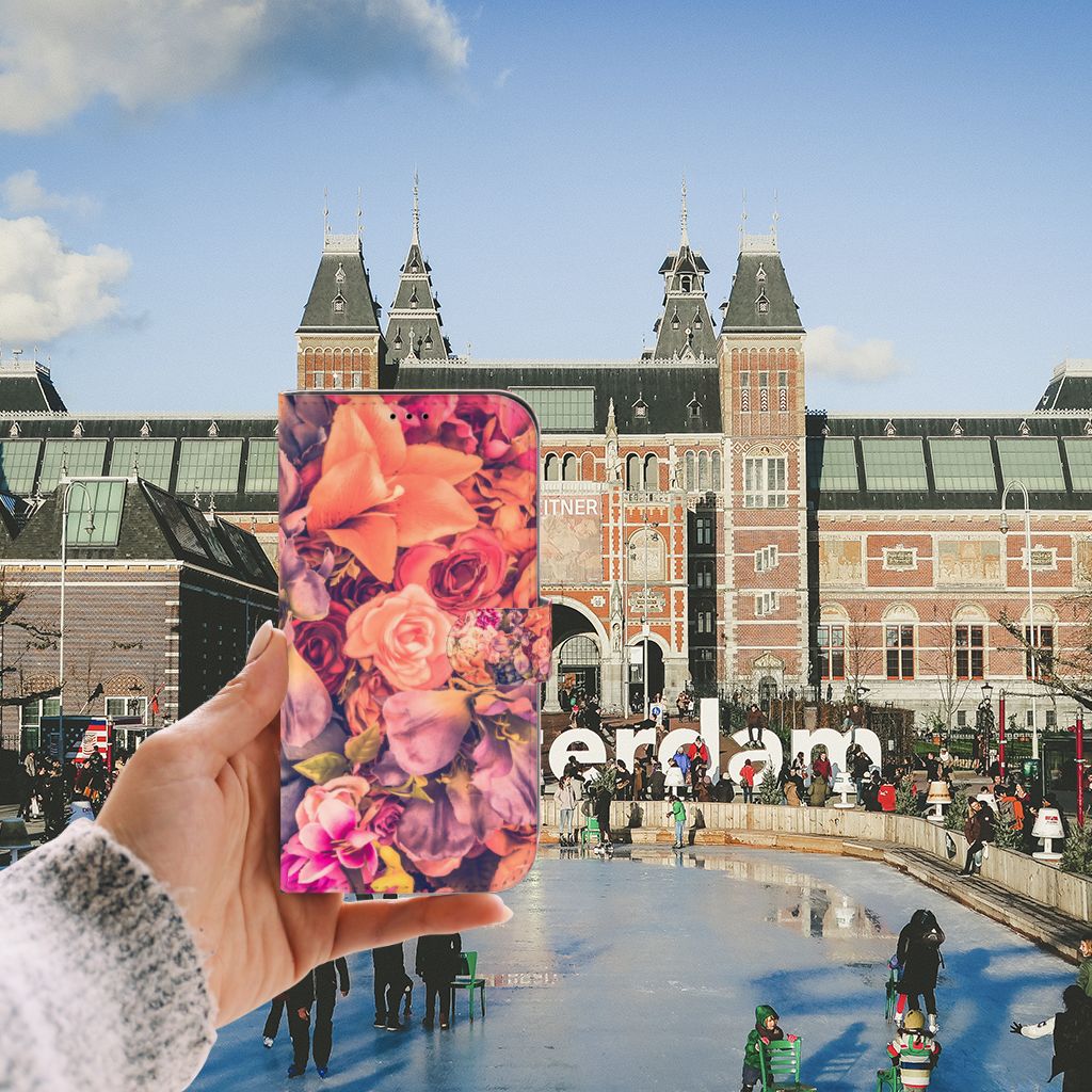 iPhone 13 Pro Max Hoesje Bosje Bloemen in de hand voor het Rijksmuseum in Amsterdam 🌷