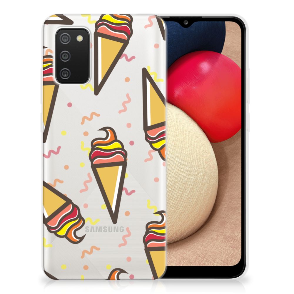 Samsung Galaxy A02s Siliconen Case Icecream B2C Telecom
