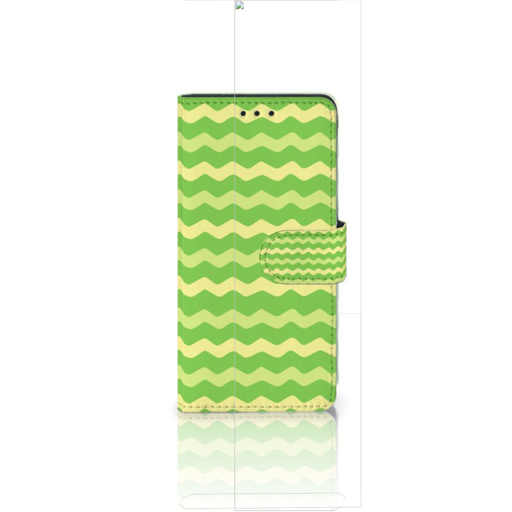 Huawei Ascend P8 Lite Telefoon Hoesje Waves Green