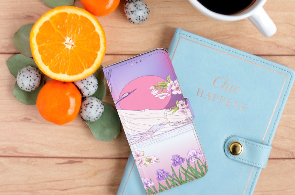 OPPO A15 Telefoonhoesje met Pasjes Bird Flying