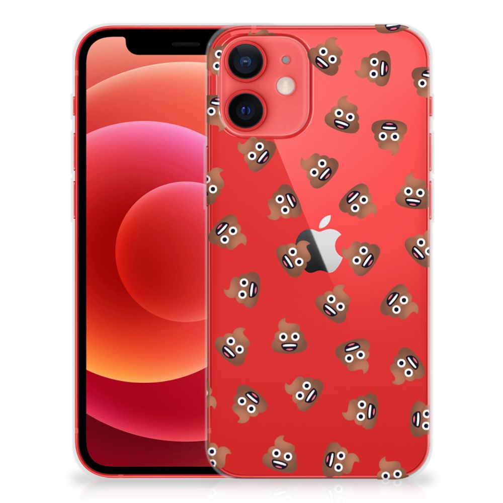 TPU bumper voor iPhone 12 Mini Poep Emojis B2C Telecom
