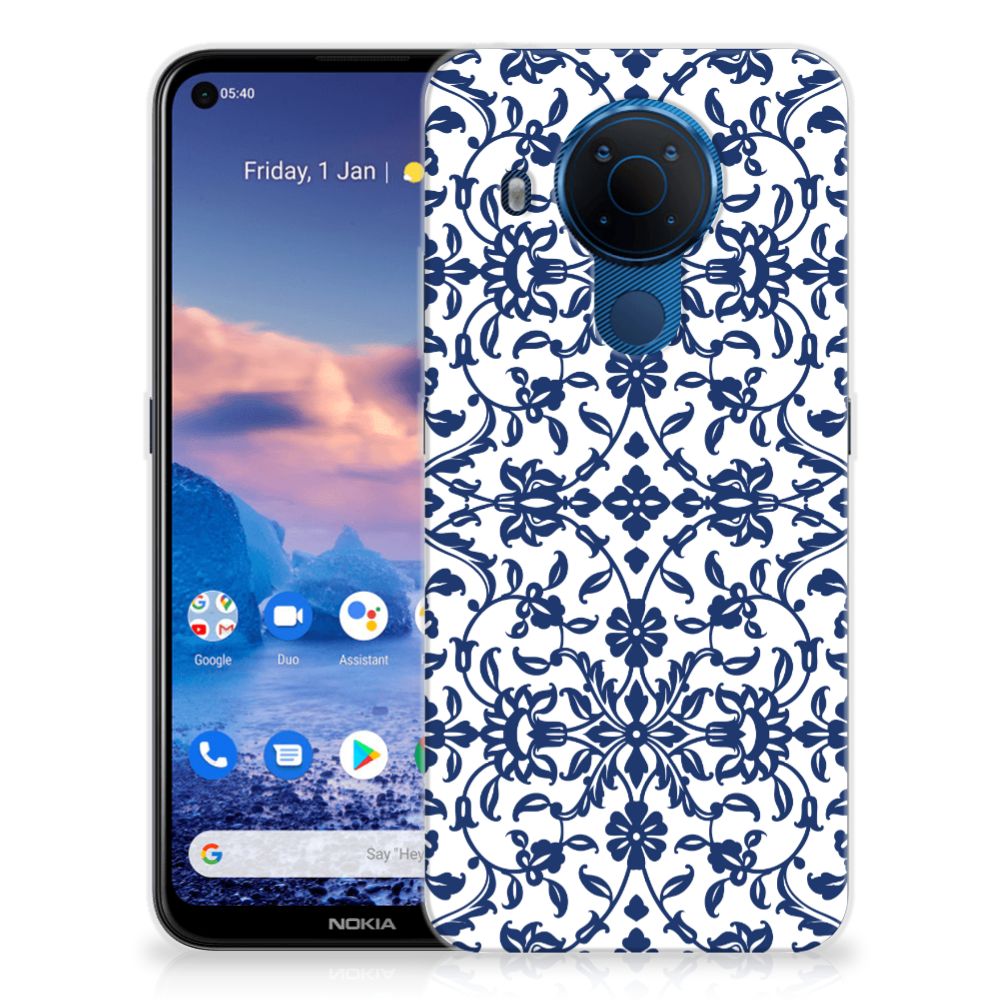 Nokia 5.4 TPU Case Flower Blue