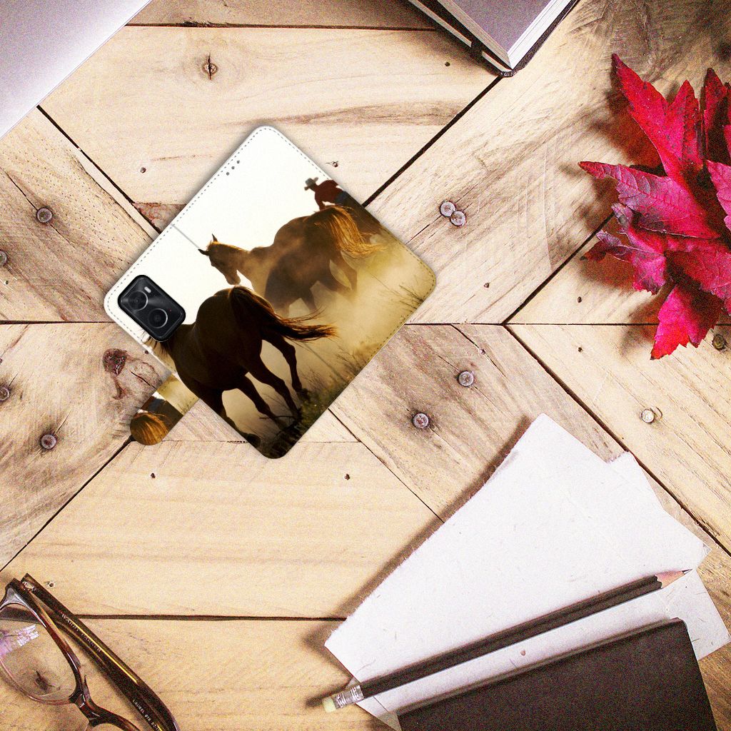 OPPO A76 | A96 Telefoonhoesje met Pasjes Design Cowboy