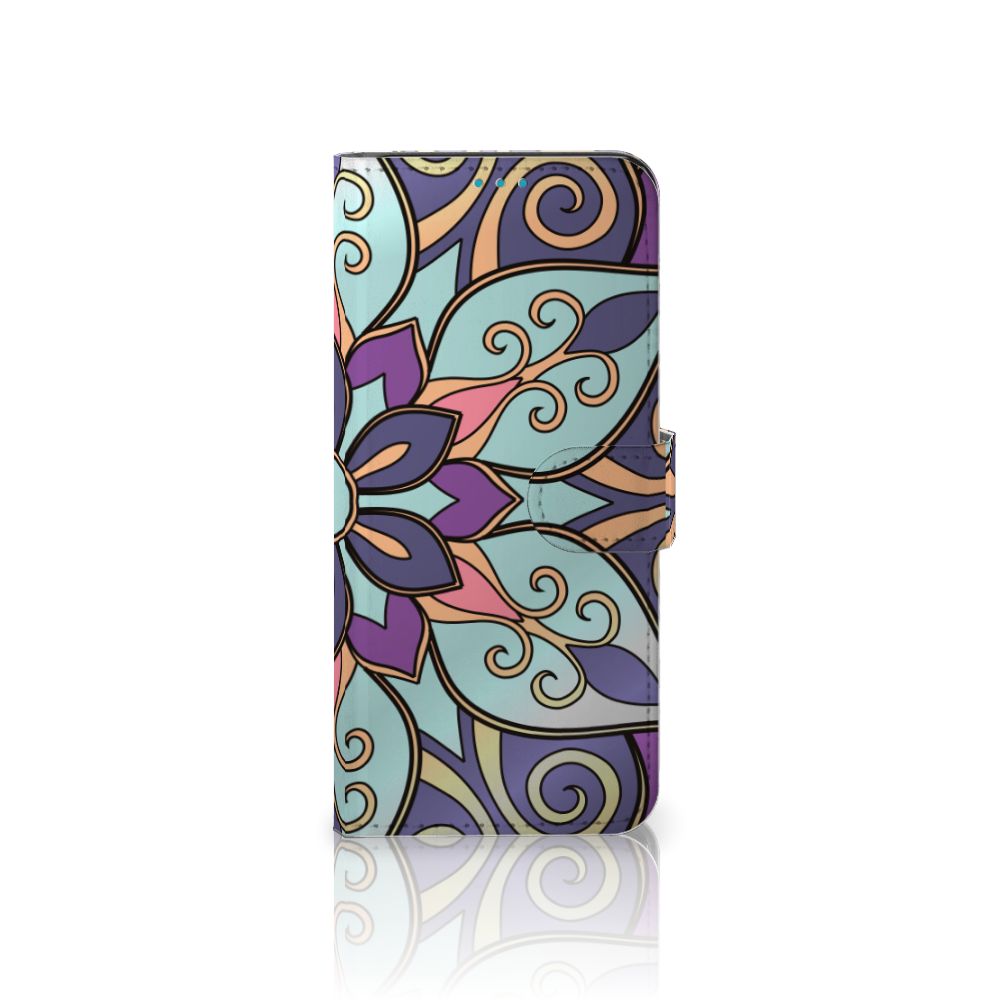 Samsung Galaxy A73 5G Hoesje Purple Flower