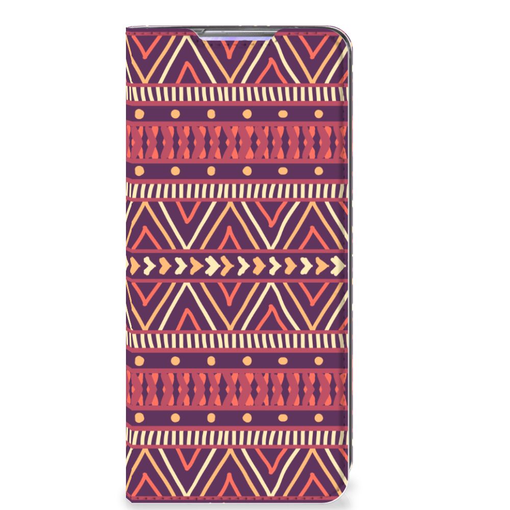 Samsung Galaxy S20 Ultra Hoesje met Magneet Aztec Paars - B2C Telecom