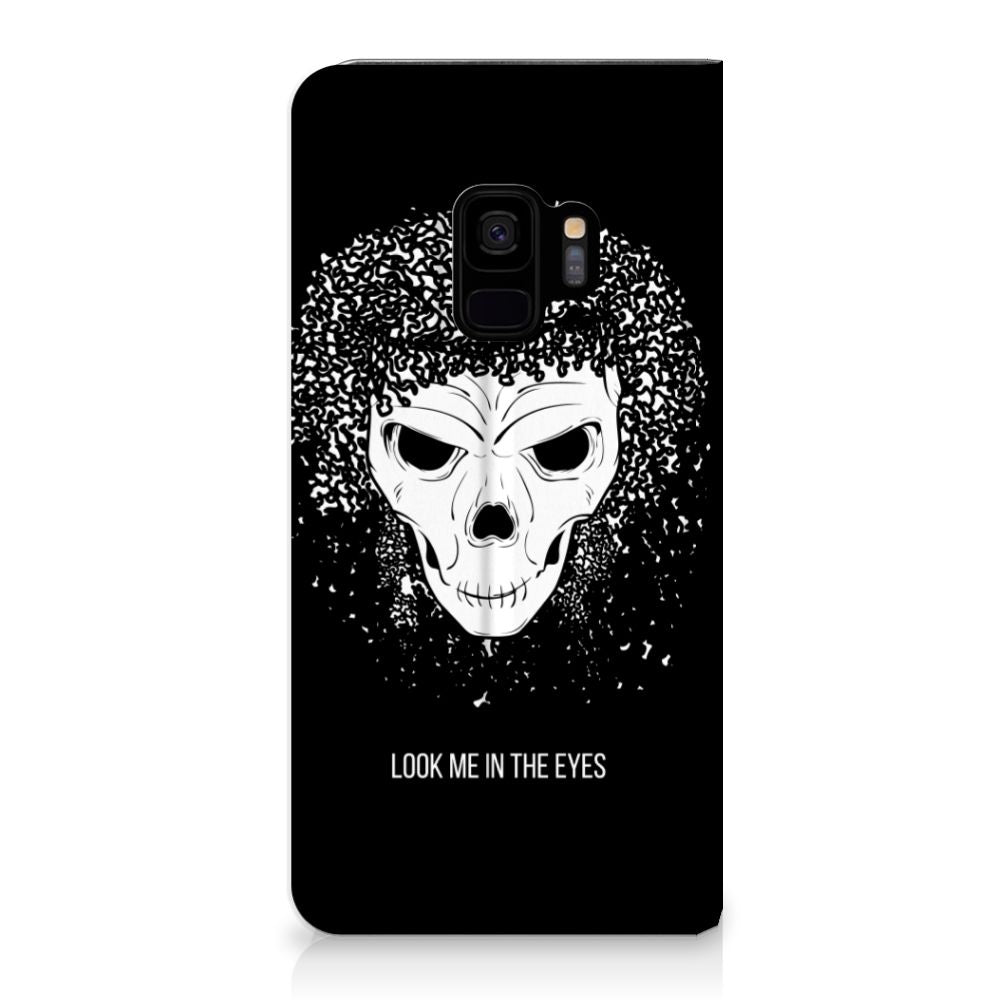 Mobiel BookCase Samsung Galaxy S9 Skull Hair
