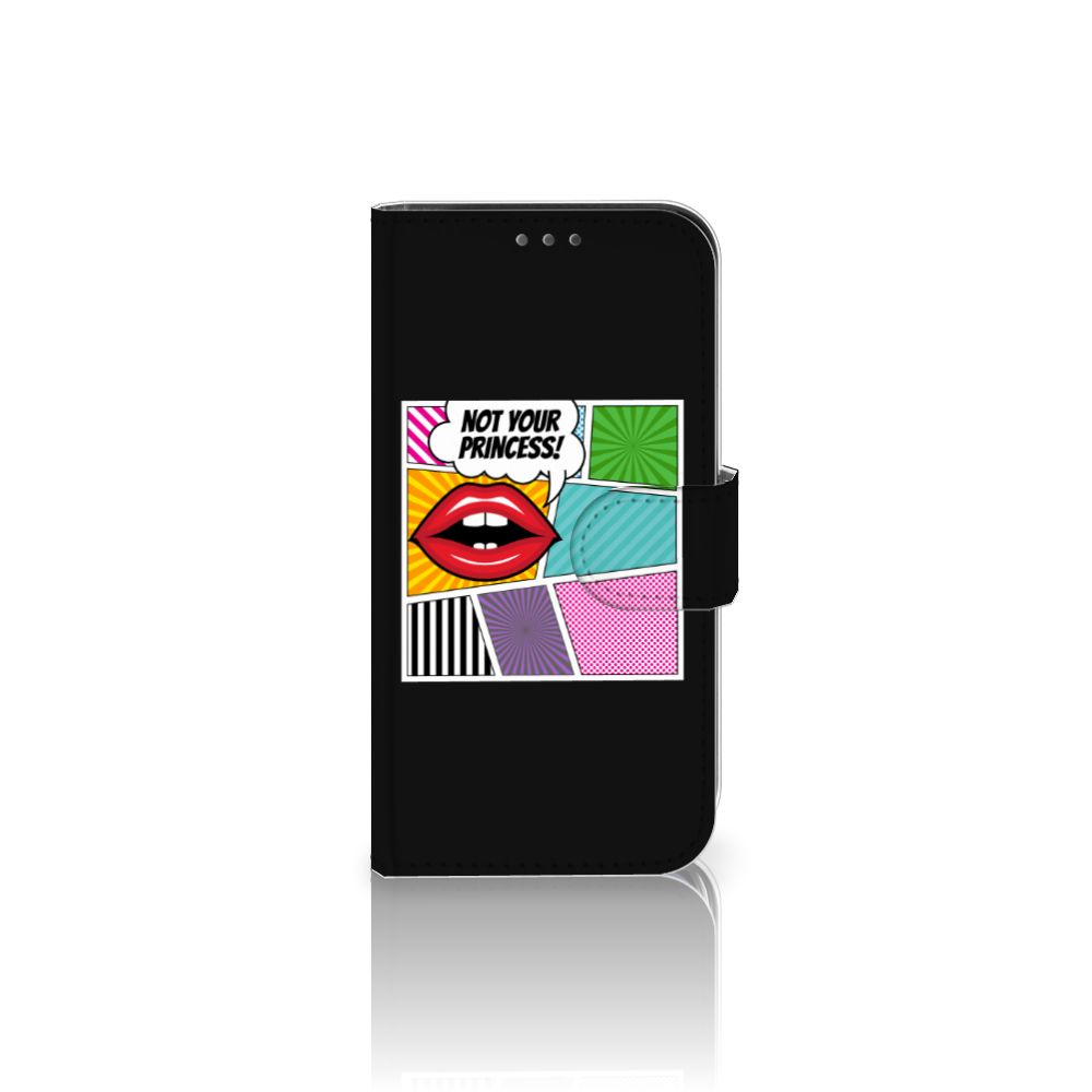 Apple iPhone 12 Mini Wallet Case met Pasjes Popart Princess