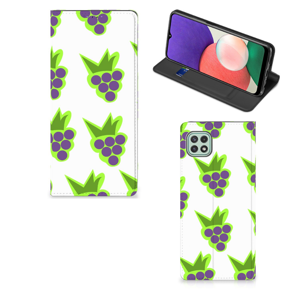 Samsung Galaxy A22 5G Flip Style Cover Druiven - B2C Telecom