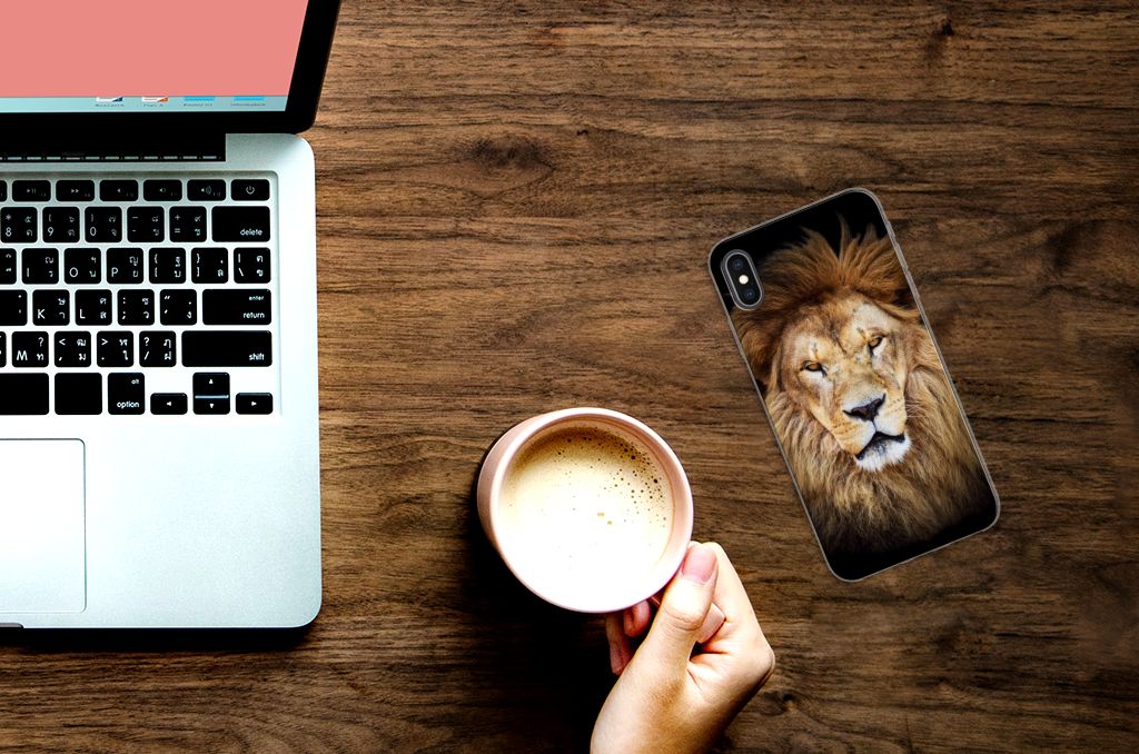 Apple iPhone Xs Max TPU Hoesje Leeuw