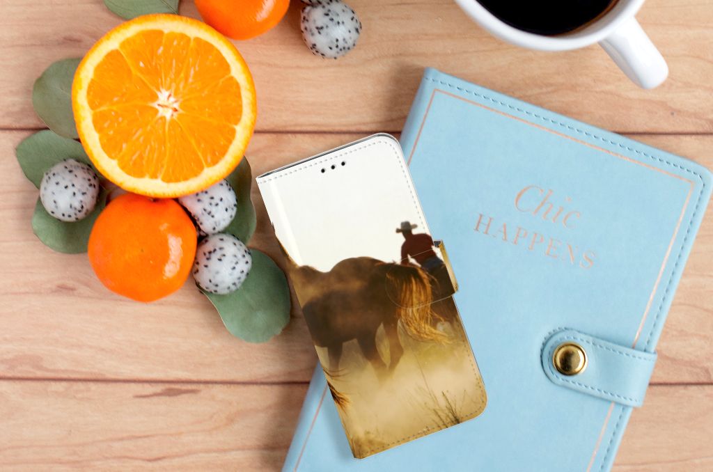 Samsung Galaxy J6 2018 Telefoonhoesje met Pasjes Design Cowboy