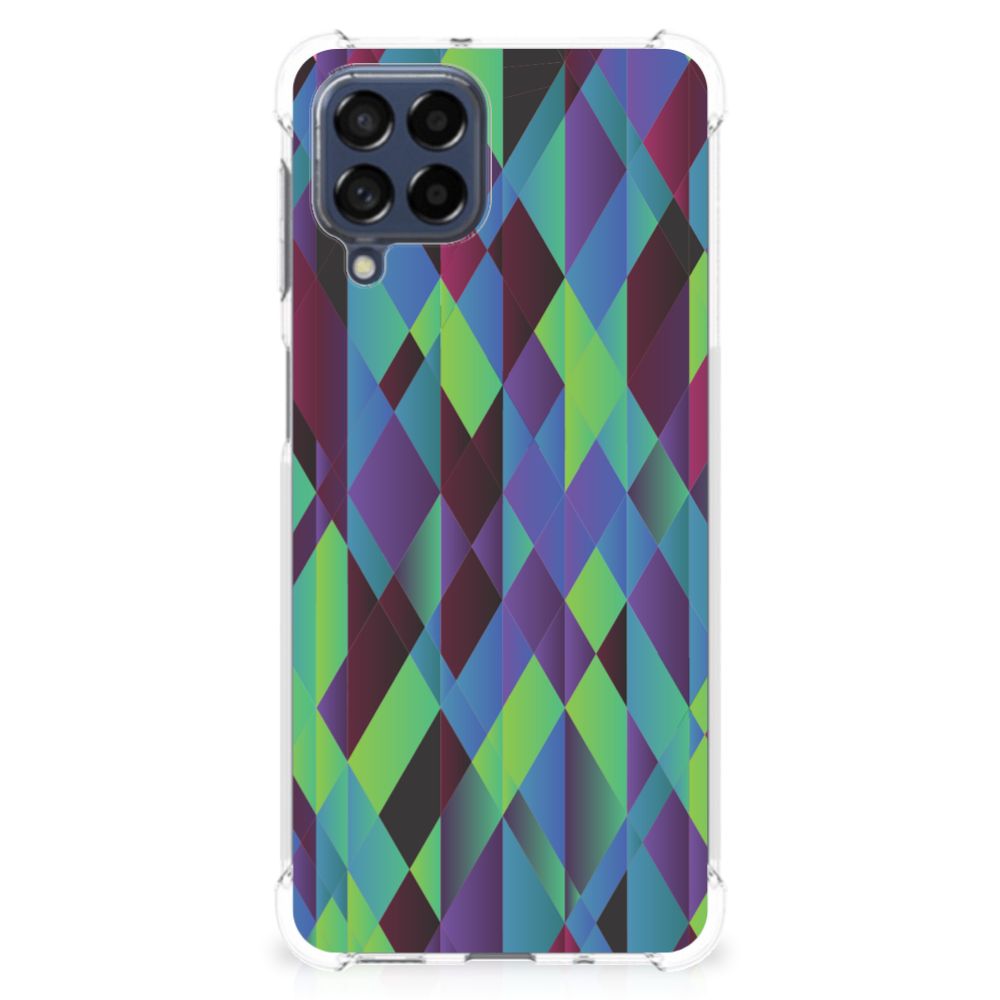 Samsung Galaxy M53 Shockproof Case Abstract Green Blue B2C Telecom