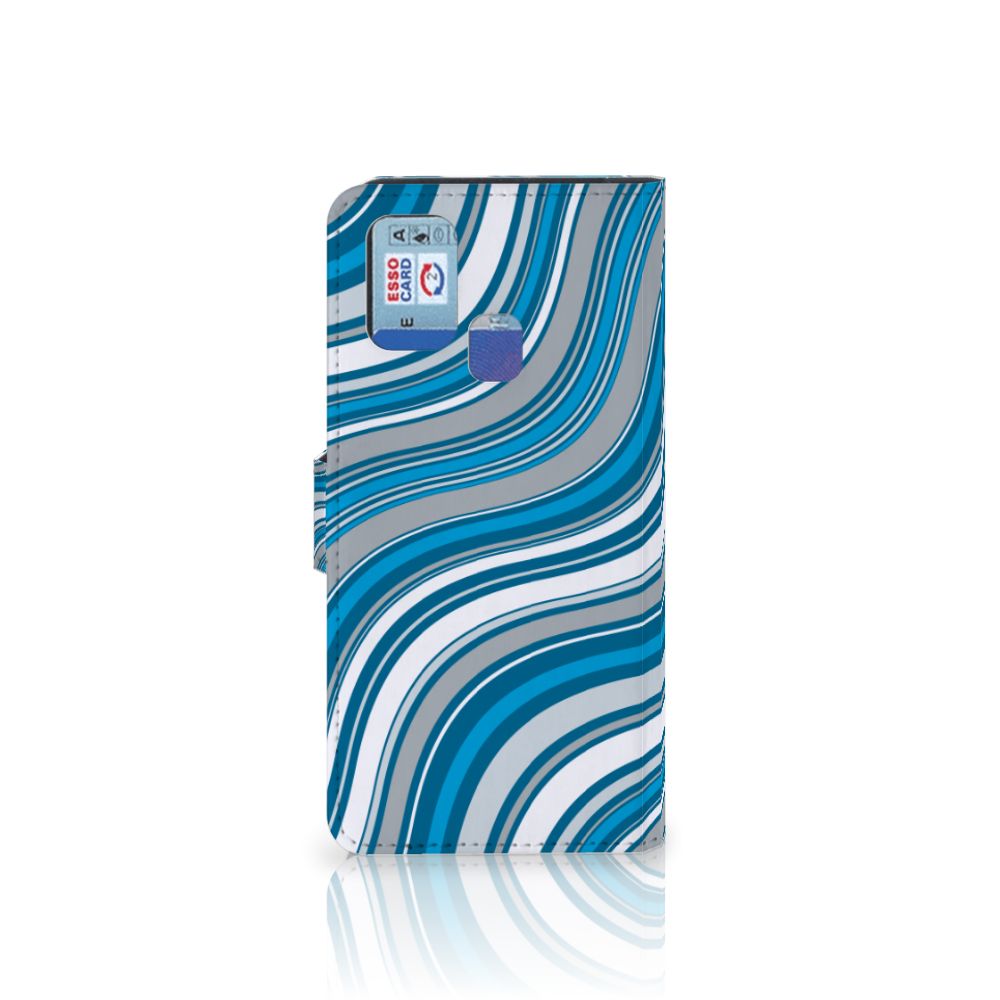 Samsung Galaxy M31 Telefoon Hoesje Waves Blue