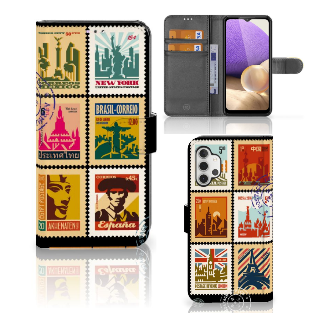Samsung Galaxy A32 4G Flip Cover Postzegels