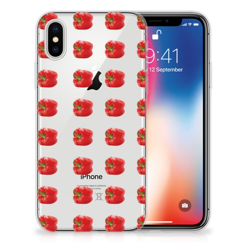 Apple iPhone X | Xs Siliconen Case Paprika Red