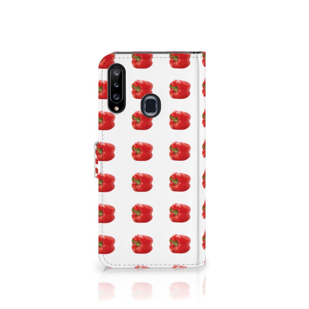 Samsung Galaxy A20s Book Cover Paprika Red