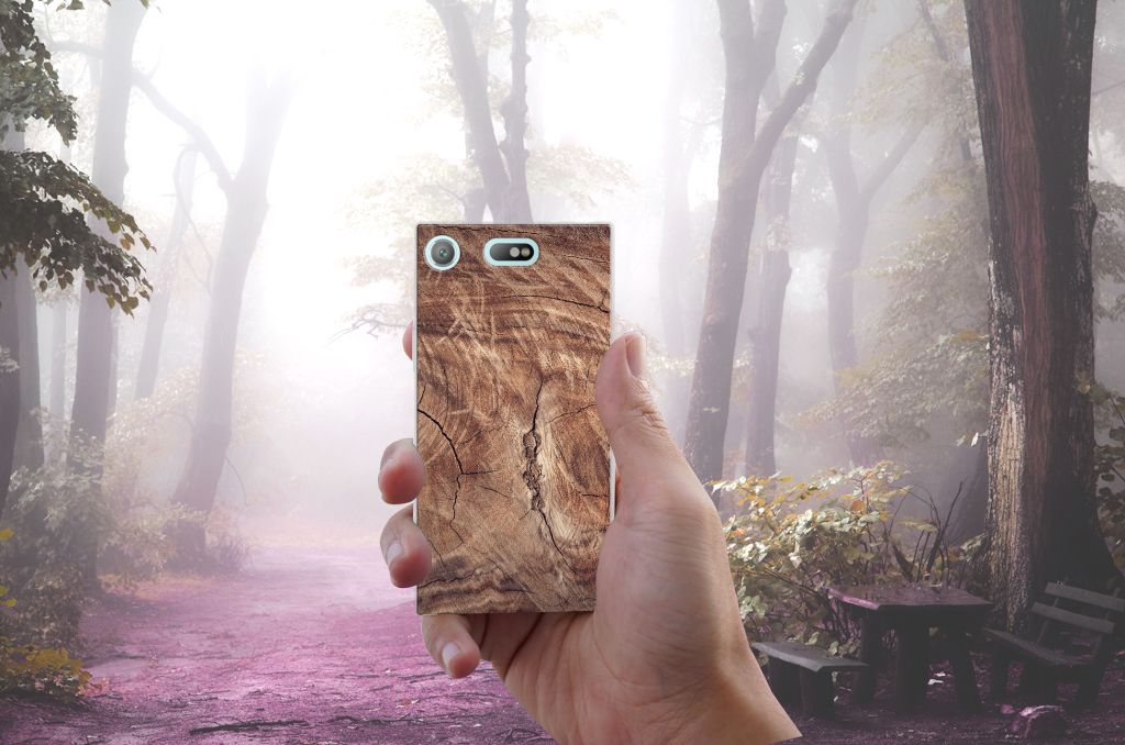 Sony Xperia XZ1 Compact Bumper Hoesje Tree Trunk