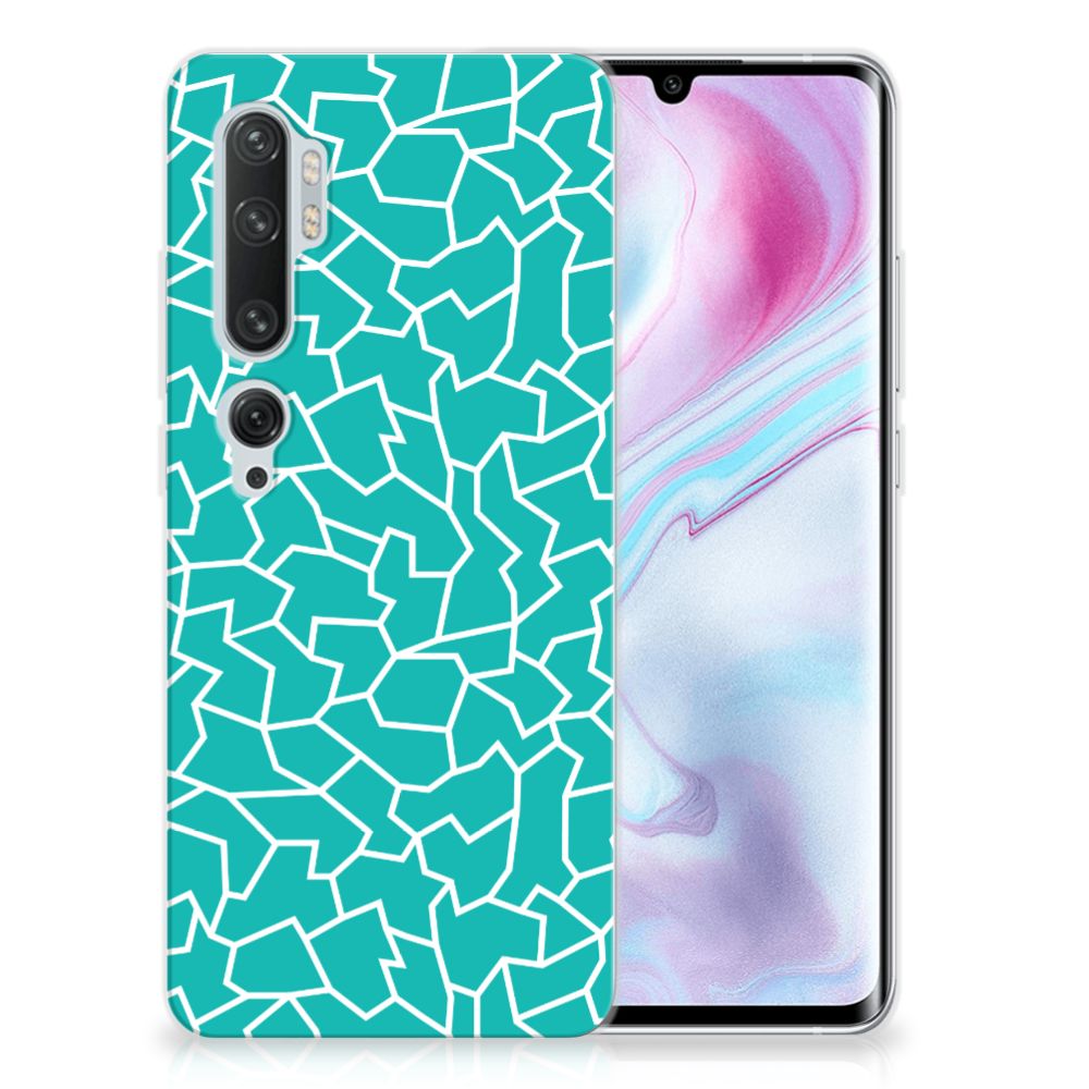 Xiaomi Mi Note 10 Pro Hoesje maken Cracks Blue B2C Telecom