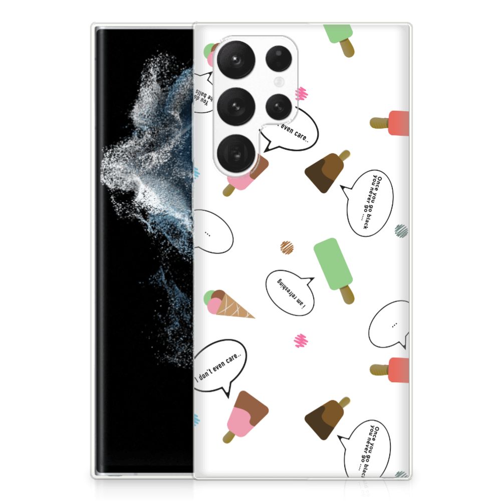 Samsung Galaxy S22 Ultra Siliconen Case IJsjes B2C Telecom